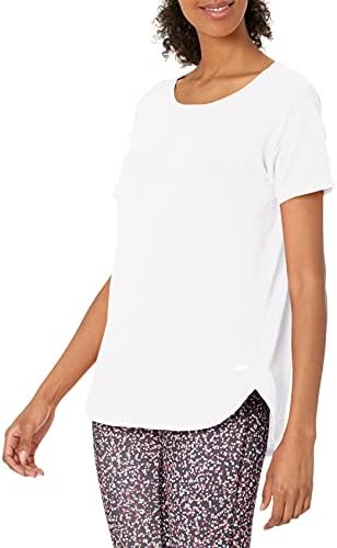 Amazon Essentials Women's Studio Relaxed-Fit Lightweight Crewneck T-Shirt (Available in Plus Size), White, Large