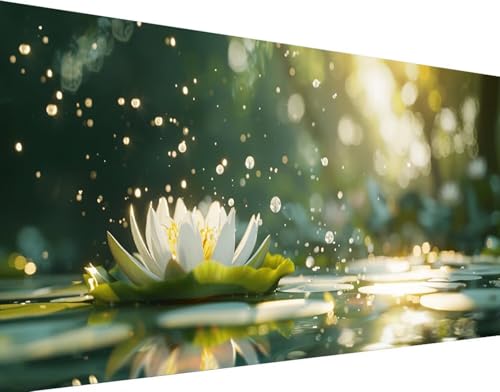 Diamond Painting Fleur Lotus 5D Peinture Diamant Kit Complet 60x120cm