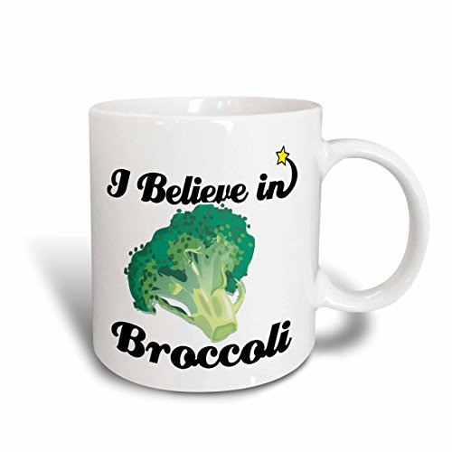 3Drose Mug_104875_2 I Believe In Broccoli Ceramic Mug, 15-Ounce #TOP18