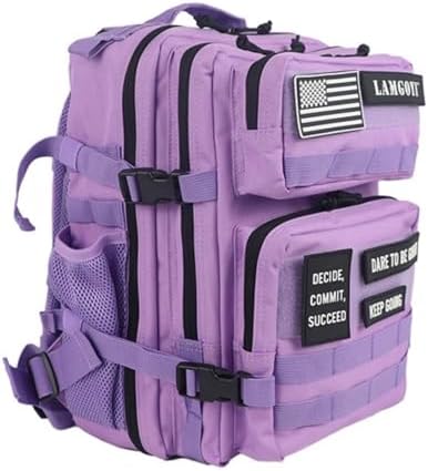 Zulik 45L Military Tactical Backpack for camping hiking trekking or travelling used by the Military as MOLLE army Assault Pack bug out and camouflage Hunting Rucksack