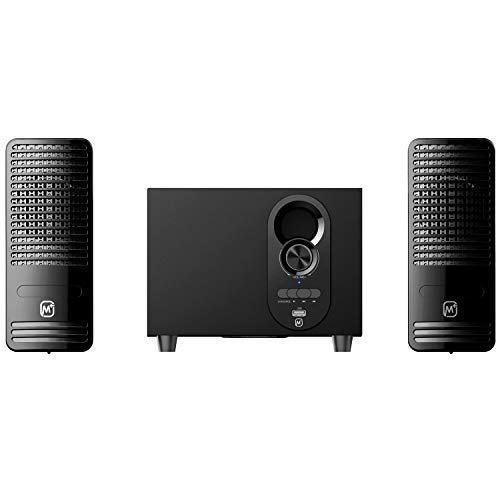 Matata Mtm21311 True 12 Watt 2.1 Channel Multimedia Speaker With Built In Amplifier, Multi Connectivity – Wireless Bluetooth/Aux/Usb, Remote Control (Black)