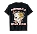 Overstimulated Moms Club Cute Skull Mother's Day Groovy Mum T-Shirt