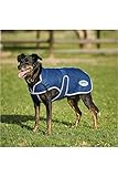 weatherbeeta hund Gewebe: Dreilagiges Gewebe. Weatherbeeta - Hund Comfitec Premier Kostenlos Parka Delux Hundemantel - Dunkelblau/Grau/Weiß