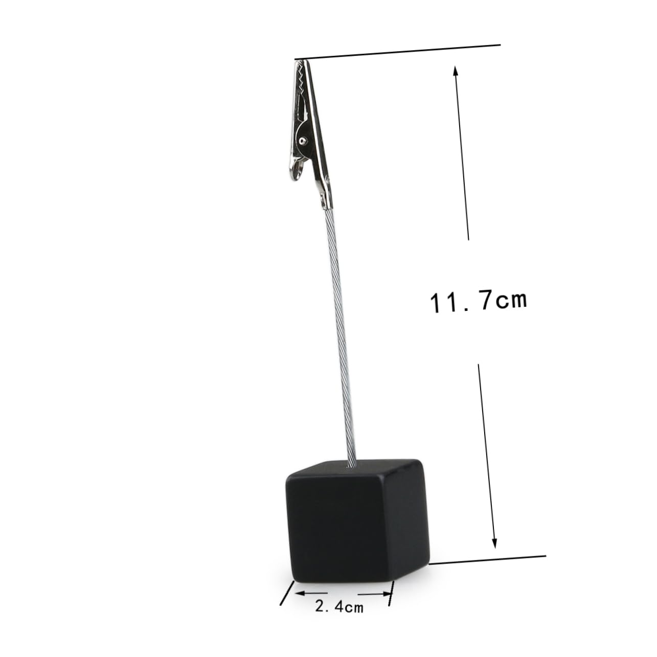 100 Piezas clip de nota papel clip de números de mesa porta notas con base de cubo titular de la imagen divisores de porta clip para notas titular de la nota VILLCASE