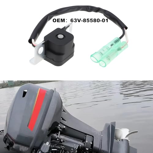 Generador de pulso de encendido 63V-85580-01 para motor Yamaha de 9.9HP y 15HP de 2 tiempos 2