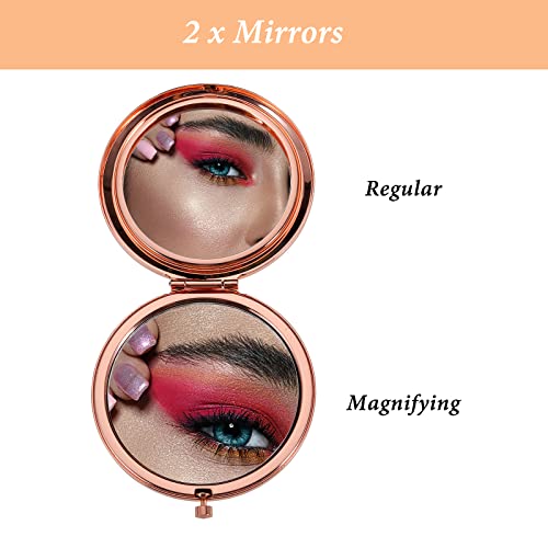 Sisters Gifts For Women From Sister Brother Inspirational Compact Makeup Mirror Anniversary Wedding Gifts For Her Little Big Sister Birthday Gifts For Sister In Law Soul Sister Best Friend Teen Girls #TOP3