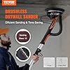 VEVOR Drywall Sander, 800W Brushless Motor Electric Sander, Variable Speed 1000-2300 RPM, Foldable Ceiling Sander with Double-Deck LED Lights, Extendable Handle, 12 Sanding Discs