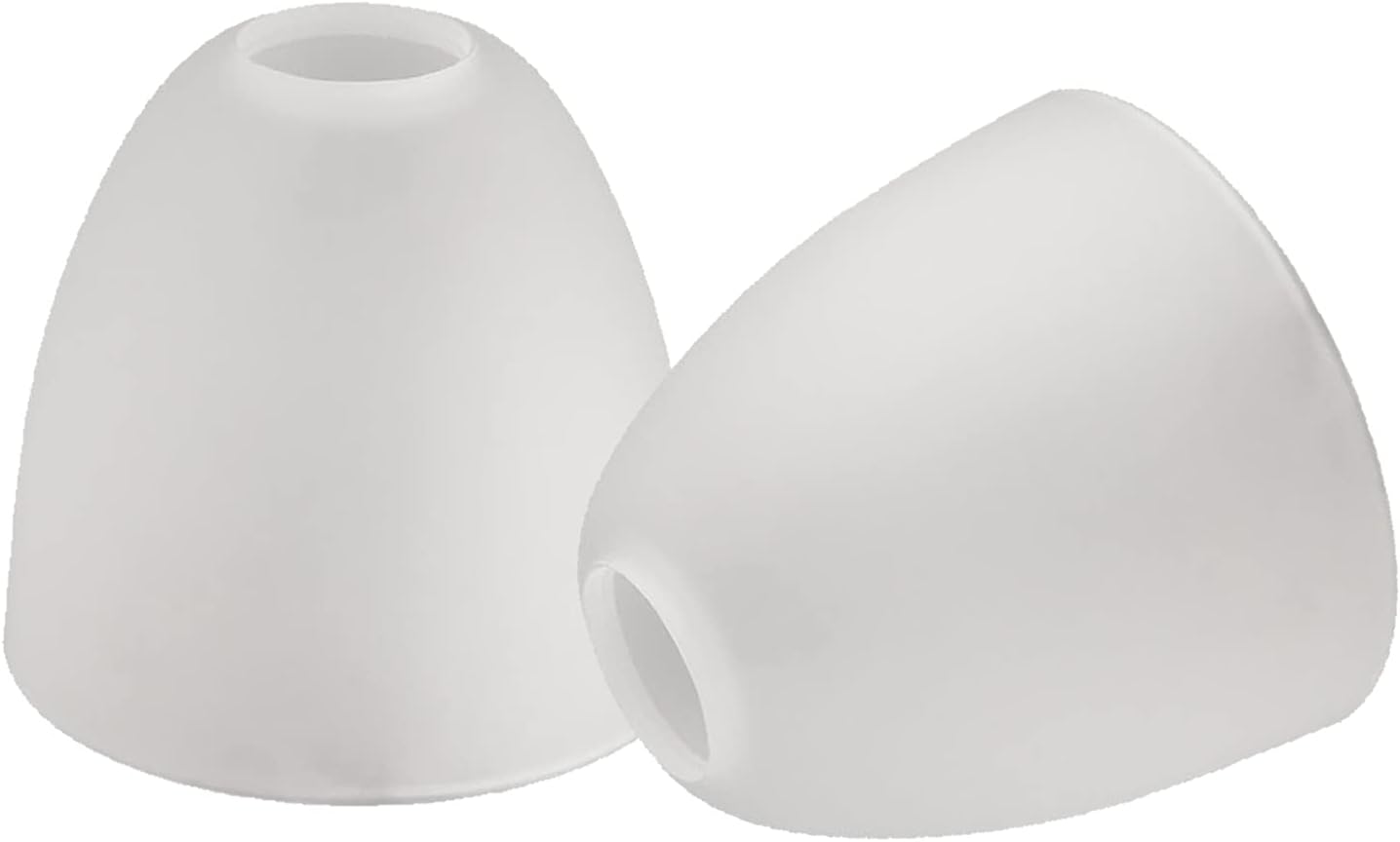 Giluta Bell Shaped Glass Shade Frosted Style Glass Shades Replacement for Ceiling Fan Light Wall Light and Pendant, Lipless with 1-5/8 inch Fitter Opening, 5 Pack