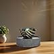 Zen Light Zen Zimmerbrunnen Authentisch und symbolisch Buntes LED-Licht, Entspannendes Dekorationsobjekt, Geschenkidee, Tischbrunnen Meditation, Dia30, H19cm - Lhassa
