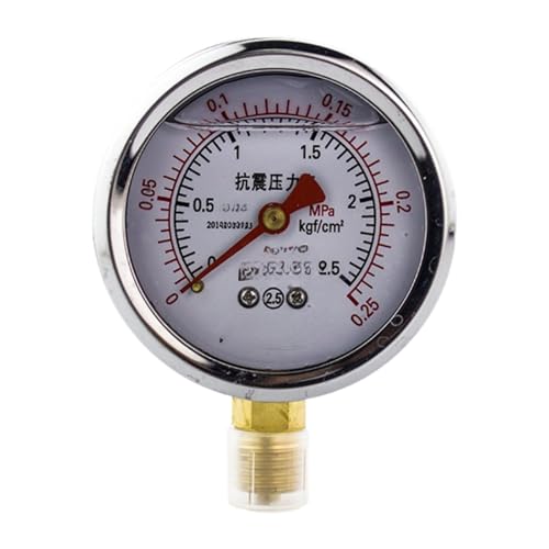 Manomètre résistant aux chocs 0-0.25 MPa pour mesure précise de pression
