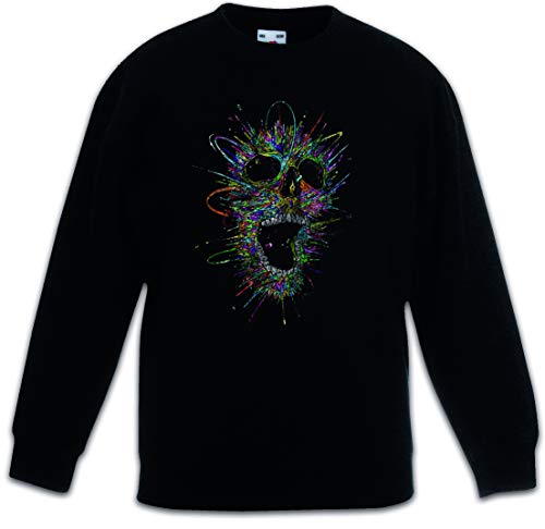Sweat-shirt enfant Urban Backwoods Screaming Skull II noir pour garçon et fille