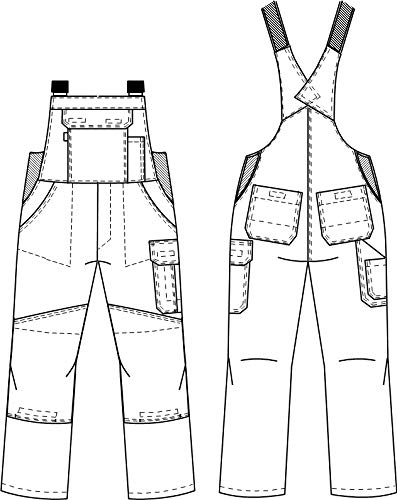 Beb Arbeits-Latzhose - mit Stretcheinsatz - kornblau - Größe: 52 – Bild 2
