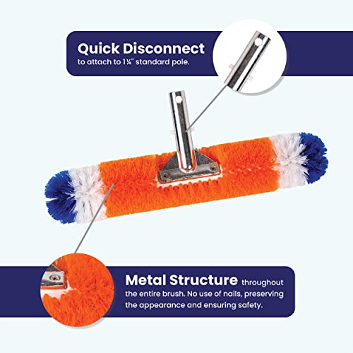Blue Torrent Brush (18 Inches, Orange/White/Blue) #TOP2
