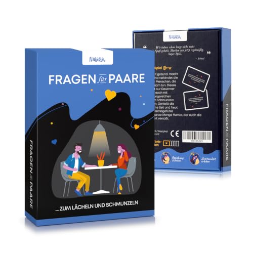 nalara Fragen für Paare … zum Lächeln und Schmunzeln - Das Paar-Spiel mit lustigen Fragen als Geschenk für deinen Partner Valentinstag oder… – Ansicht 2
