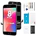 Premium Screen Replacement for iPhone 8 Plus (5.5 inch) LCD Display Digitizer 3D Touch Repair Kits - with Free Cover, Waterproof Adhesive, Tempered Glass, Tools, Instruction (Black)