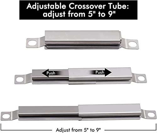 463344116 Grill Parts for Charbroil Advantage 4 Burner. Heat Plate Shields, Burner, Carryover Tube and Igniters for Charbroil 463344116 Replacement Parts, Char-Broil 466344116, G4328M00W1, G3610003W1. by Yiming - Image 5