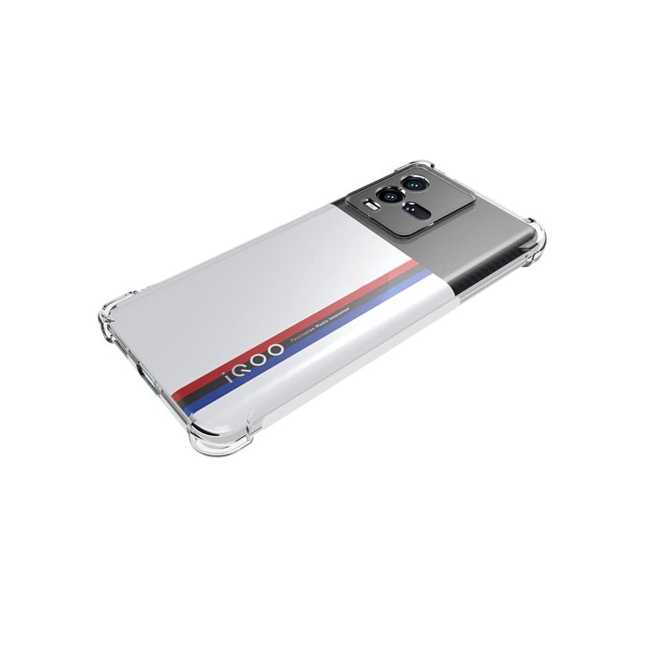 Image of Bumper || Transparent || Edge to Edge Protection Back case Cover for iQOO 11 5G - Transparent