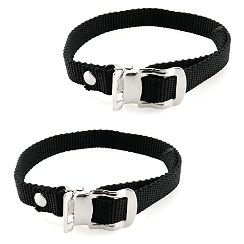 ZZHXSM 2pcs Bicycle Strap Universal Bikes Pedal Toe Straps 40cm Foot Pedal Straps for Exercise Stationary Bike