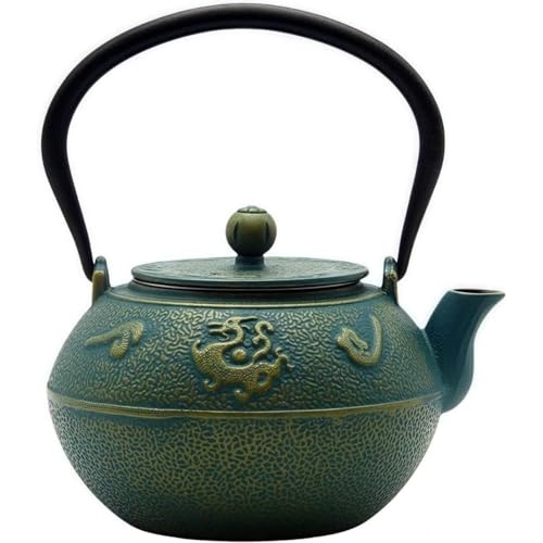南部鉄器　やかん　急須　2個セット 南部鉄器 急須 | 菊 0.65L | 銀・空色 | 岩鋳