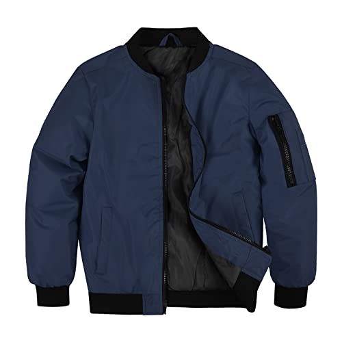 Image of SNOW DREAMS Boys Girls Bomber Jacket Flight Jackets Spring Varsity Jacket