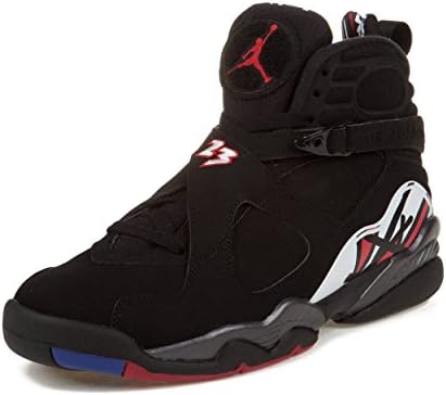 Nike Mens Air Jordan 8 Retro Playoff Black/Varsity Red Leather