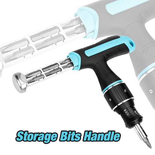 Doubledrive 32 Pc 2X Speed Dual Ratcheting Screw Driver With Multi Bits, Magnetic Screwdriver And Socket Set With T-Handle #TOP4