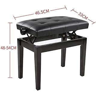 XYJHQEYJ Bancs de Piano Ascenseur Ajustable Coussin de Piano rembourré Bancs de Clavier Piano, Cuir Salon Saisie Tabouret, Noir - Les Beatles, Paul McCartney, John Lennon, RIngo Starr, George Harrison XYJHQEYJ Bancs de Piano Ascenseur Ajustable Coussin de Piano rembourré Bancs de Clavier Piano, Cuir Salon Saisie Tabouret, Noir – Image 2