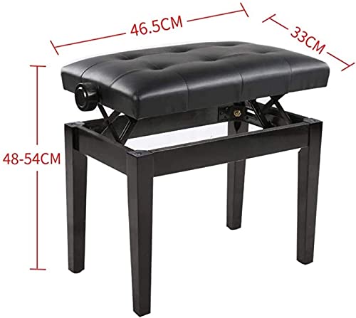 XYJHQEYJ Bancs de Piano Ascenseur Ajustable Coussin de Piano rembourré Bancs de Clavier Piano, Cuir Salon Saisie Tabouret, Noir - Les Beatles, Paul McCartney, John Lennon, RIngo Starr, George Harrison XYJHQEYJ Bancs de Piano Ascenseur Ajustable Coussin de Piano rembourré Bancs de Clavier Piano, Cuir Salon Saisie Tabouret, Noir – Image 3
