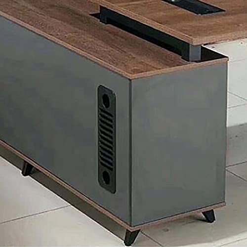 Furniture 4 Adjustable Cabinets Pieces Table Furniture Sofa Of Black Legs Legs Tools & Home Improvement Office Desk L Shape (Black, One Size) #TOP7