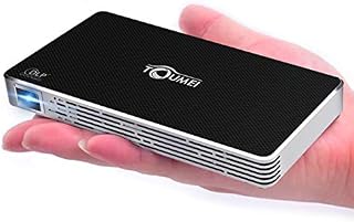 TOUMEI Mini Projector, Android 7.1 OS, Screen Share for iOS iPhone iPad Android