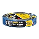 ScotchBlue PROSharp Painter's Tape 1 Inch Wide (0.94 in x 60 yd) 1 Roll Blue Tape Protects Surfaces and Removes Easily, Edge-Lock Tape for Indoor and Outdoor Use (2093+-24EC)