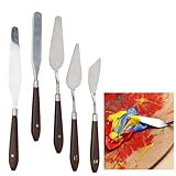 ★ Facile à nettoyer: ces couteaux à peinture sont en acier inoxydable, facile à nettoyer et difficile à corroder et à rouiller. La poignée en bois est ergonomique et agréable au toucher, ce qui rend votre peinture plus fluide.