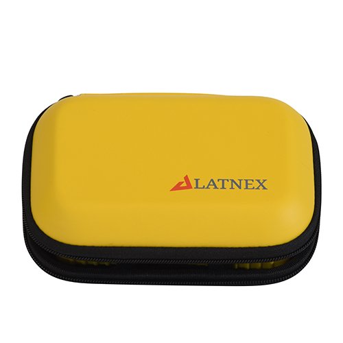 LATNEX Case and Cornet ED-88TPlus EMF/RF Detector/Acoustic and Low Frequency Gaussmeter and Electric Field Meter - Measures Wide Range of Frequencies (Yellow)
