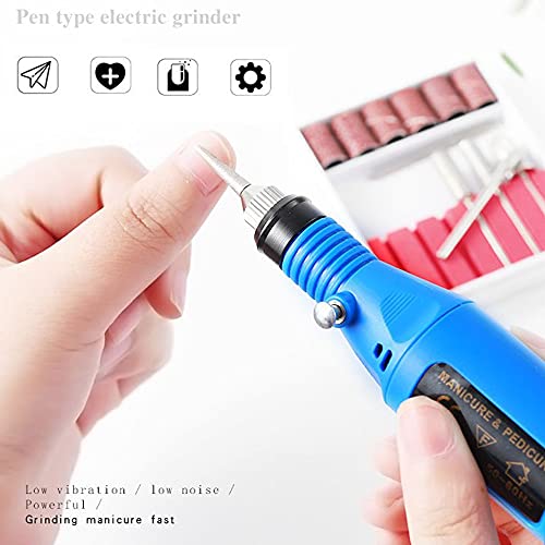 XUBX Elektrische Nagelfräser, Professionell Elektrisch Nagelfeile, Maniküre Pediküre Set für Acryl Gele Kallus Entfernen… – Bild 4