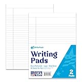 kaisa build adc KAISA Legal Pad Schreibblöcke, 12,7 x 20,3 cm, liniert, 21,6 x 29,8 cm breit, liniert, 56 g/m² Papier-Notizblöcke, 12 Blöcke