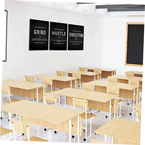 Mural no tejido CHILDWEET con citas motivacionales de 3 piezas para decorar 7