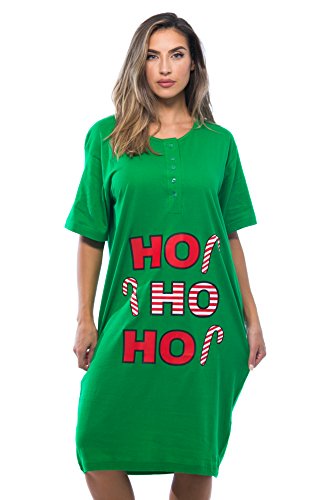 4361-103-2X Just Love Short Sleeve Nightgown / Sleep Dress For Women / Sleepwear,Green - Ho Ho Ho #TOP15