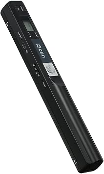 Portable Book Scanner, Handheld A4 Document Scanner with 300/600/900 DPI | Scan to JPG PDF for Office Home Students, USB Rechargeable Mini Scanner for Travel Business, Compact & Lightweight