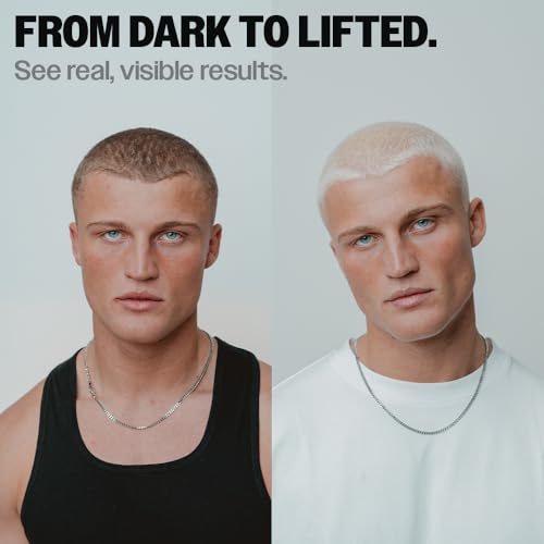 Slick Gorilla Hair Bleaching Kit Blonde Hair Dye for Men | Hair Lightening Kit with Permanent Hair Lightener | Blonde Hair Dye | DIY At-Home Hair Bleaching - Thumbnail 2