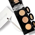 Dermaflage Rosacea Makeup Coverage Concealer Palette - Full Coverage, Redness corrector Cream for face - Hypoallergenic, Long-Lasting, Waterproof & Dermatologist Tested Formula (Light)