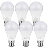 B22 Bayonet LED Light Bulb Equivalent to 100W, 13.5W 1520 Lumen Warm White 2700K, Non-Dimmable, Energy Efficiency Class E, 6 Pack