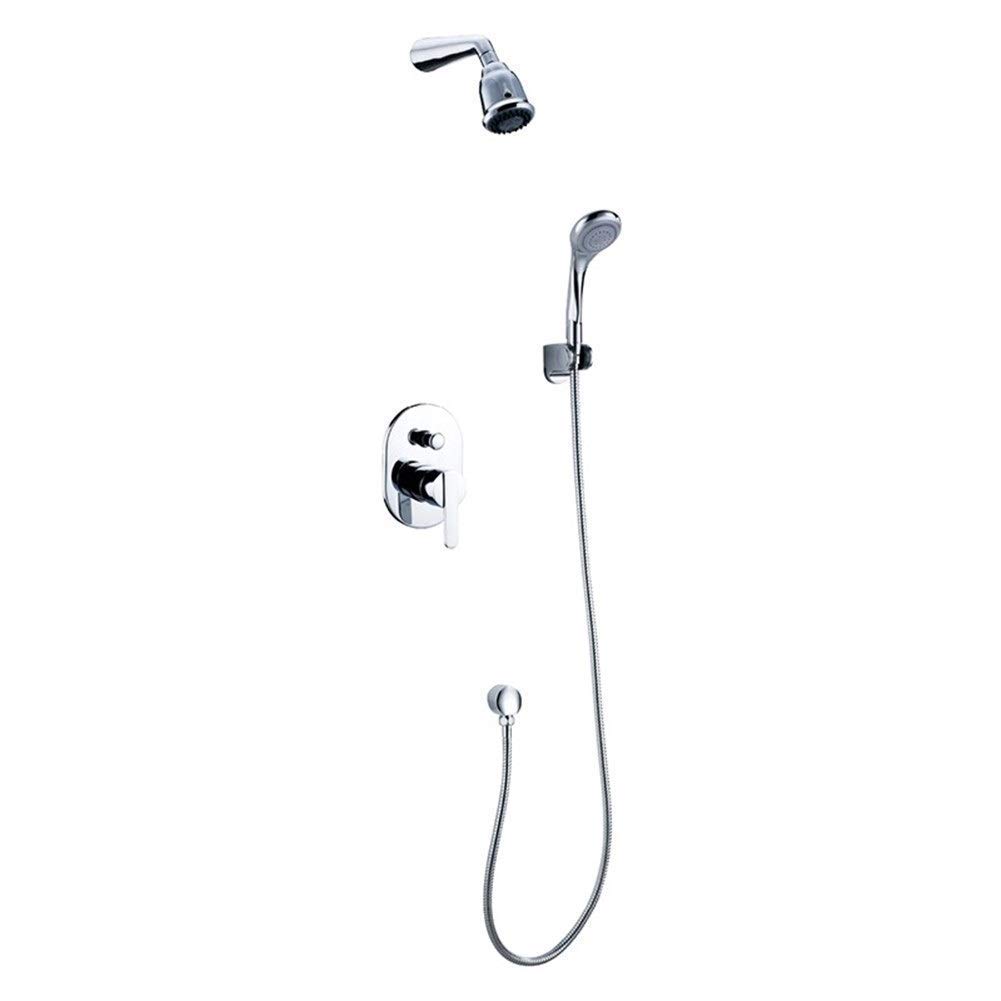 Ensemble de douche murale avec douche à main et température réglable