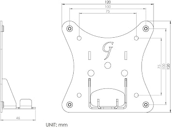 Gladiator Joe Monitor Arm/Mount VESA Bracket Adapter Compatible with AOC 27B1H, 27B1, 24B1H, 24B1 | Laser Cut | 100% Made in North America