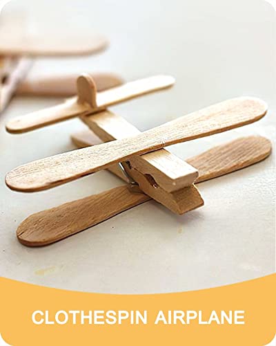 Clothes Pins, Wooden Clothespins For Crafts, Strong Grip Close Pins Birchwood Clothes Clips Laundry Clothesline Clothespin Clothing Pegs For Hanging Baby Clothing Photos, 2.83 Inch, Pack Of 50 #TOP7