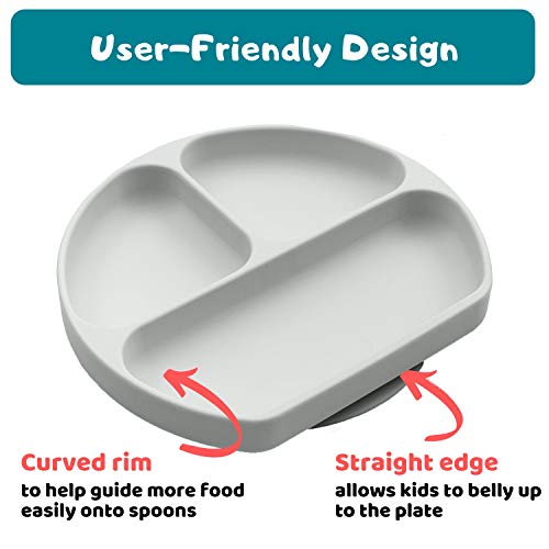 image for Silikong Suction Plate for Toddlers | BPA Free, 100% Food-Grade Silico