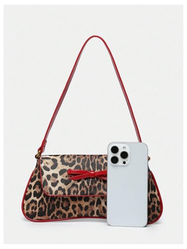 Chic Leopard Print Shoulder Bag - Image 6