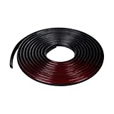 FALVFUN Car Wheel Eyebrow Arch Trim Lips Strip, 33FT Rubber Vehicle Wheel Eyebrow Sticker Protector, Self-Adhesive Auto Exterior Tire Arch Protective Accessories, Universal for SUV RV Truck