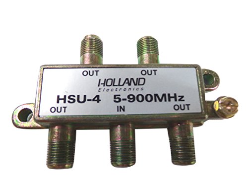 Digiwave HSU-4 4-Way Splitter 5-900mhz,CATV(2 Pack/Order)