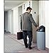Rubbermaid Commercial Products Untouchable 21 Gal Half Round Gray for Offices/Mailrooms/Classrooms/Areas of High Waste Generation