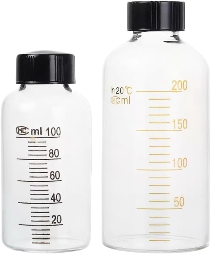 Glass Serum Bottle Screw-Mouth Graduated Reagent Bottle GSB, 1000ml | Glass serum bottle with screw mouth; graduated reagent bottle for laboratory use; GSB; 1000ml; original product